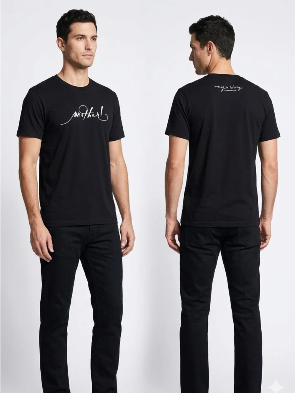 MOTHER Exclusive Movie T-Shirt 190% Cotton - Black XL - Picture 3 of 4